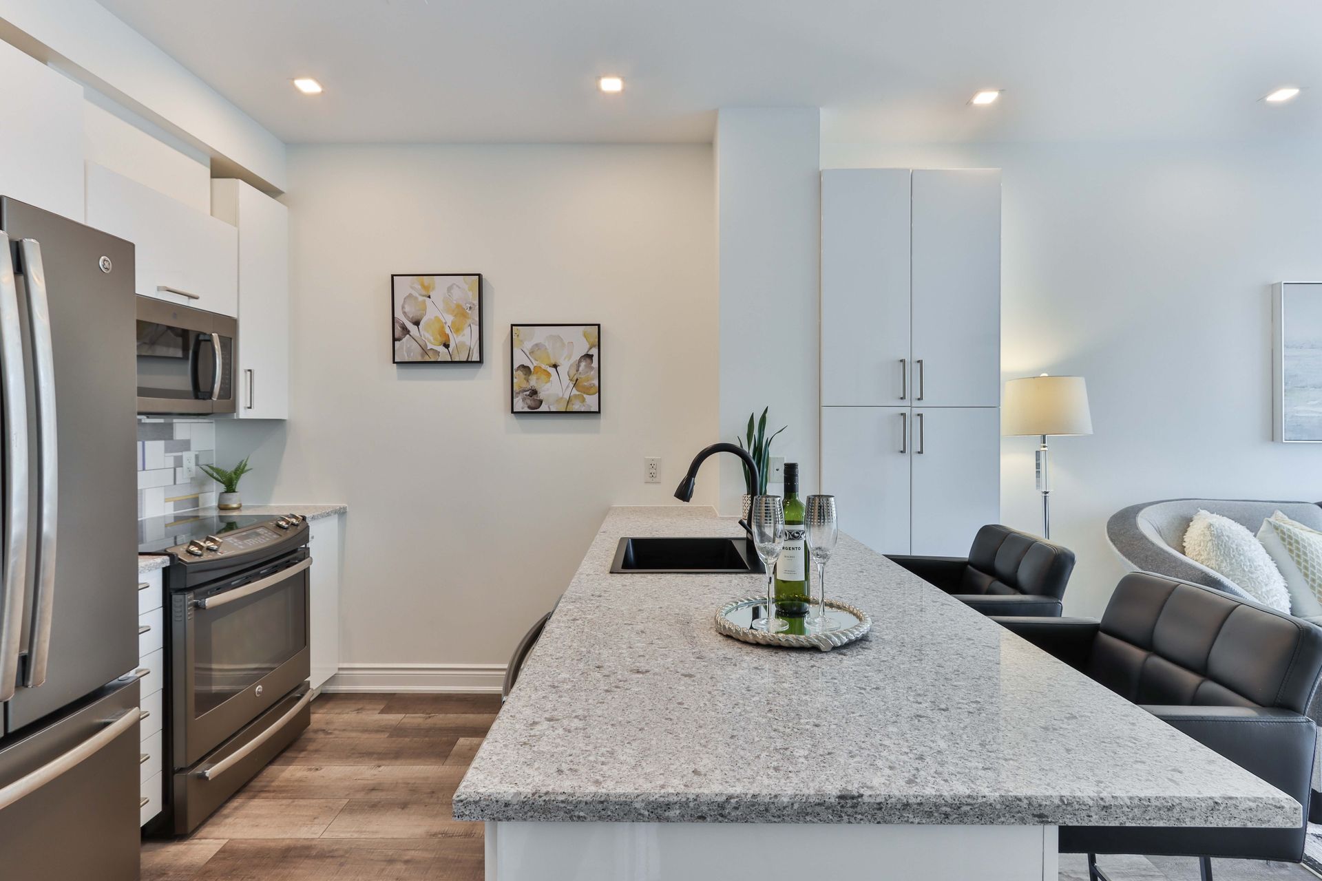 Luxury kitchen in an apartment