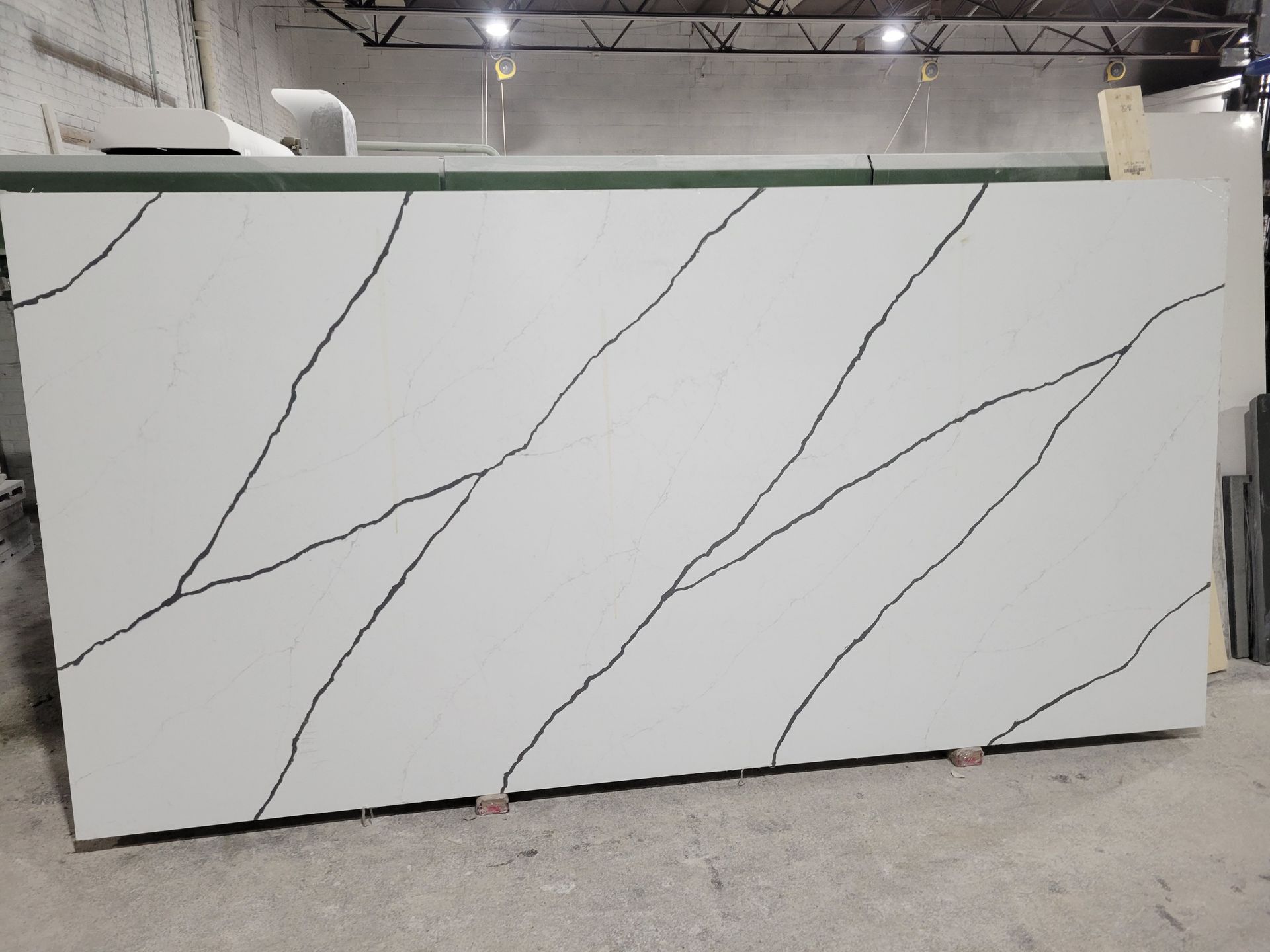A sample of a quartz kitchen countertop